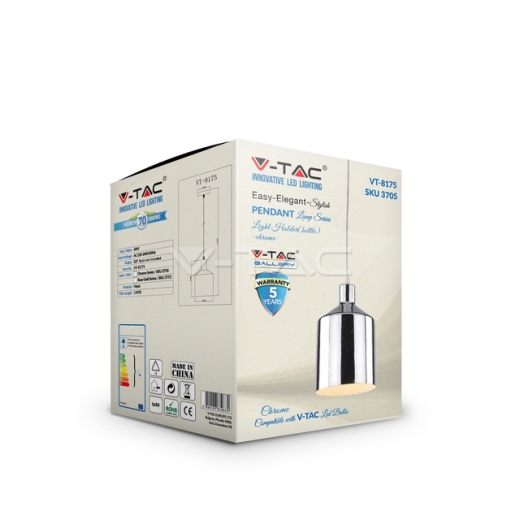 Chrome Pendant Light Holder Ф170 - 3