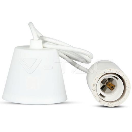 Soporte colgante de hormigón, Blanco - 3