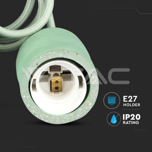 Soporte colgante de hormigón, Verde - 7