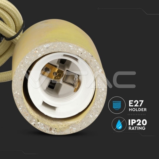 Soporte colgante de hormigón, Amarillo - 6