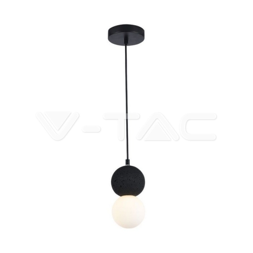 Portalámparas LED Colgante de Diseño Negro + Cuerpo Blanco G9 - 1