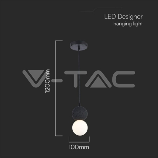 Portalámparas LED Colgante de Diseño Negro + Cuerpo Blanco G9 - 4