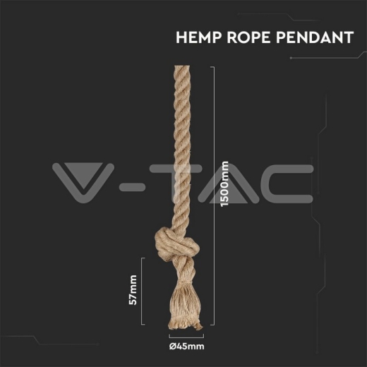Hemp Rope 1.5 m - 6