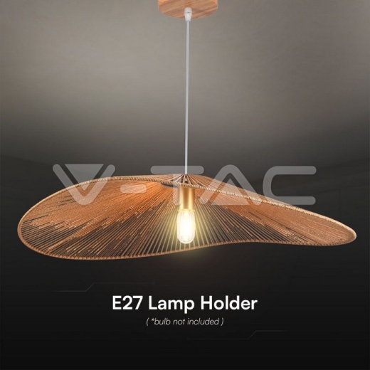 LED Designer Pendant Lampholder Hem Rope D800*H160 E27 - 3