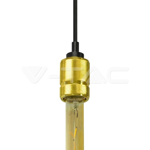 Soporte colgante de metal, Oro Aluminio - 2