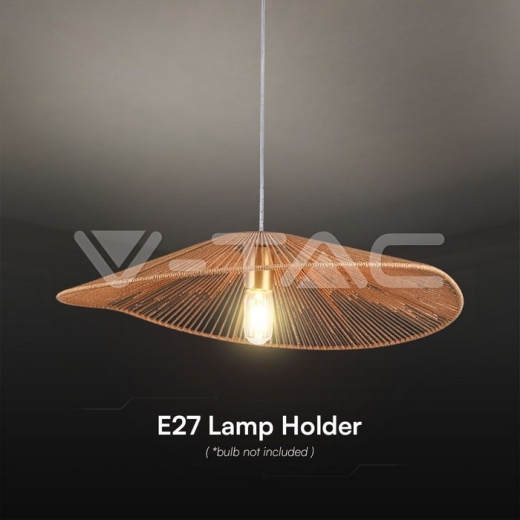 LED Designer Pendant Lampholder Hem Rope D600*H120 E27 - 3