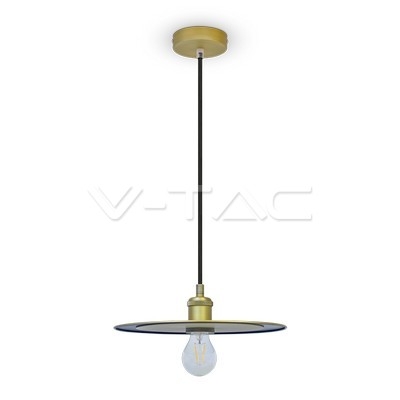 Metal Pendant Light Matt Gold - 1