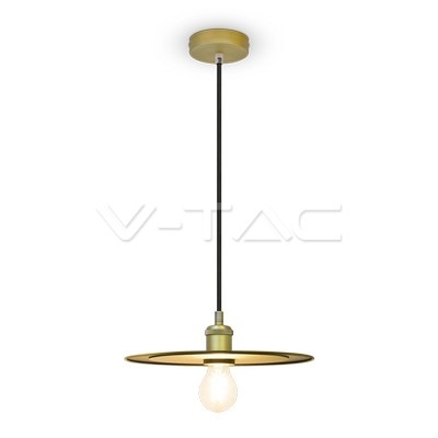 Metal Pendant Light Matt Gold - 2