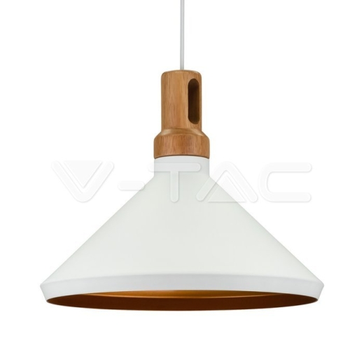 Soporte colgante largo, Blanco, Pico de madera - 2