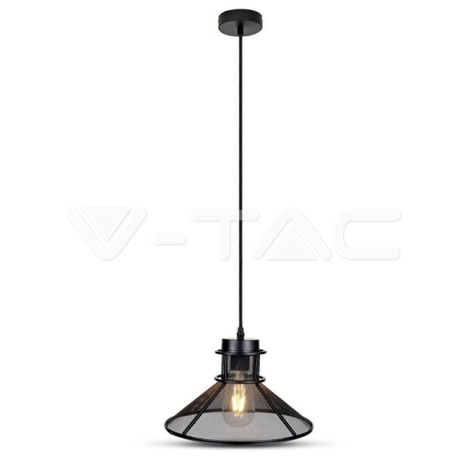 Pendant Light Black Metal V Shape Mesh - 1