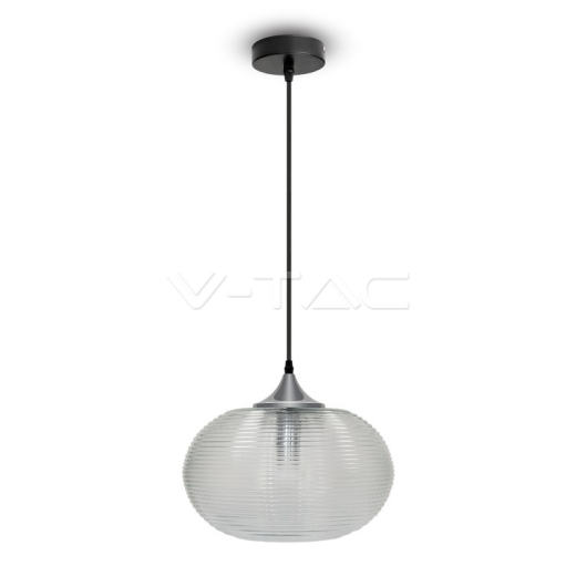 Pendant Light Diamond Cut Glass Transparent Ф350mm - 1