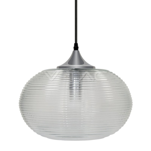 Pendant Light Diamond Cut Glass Transparent Ф350mm - 2