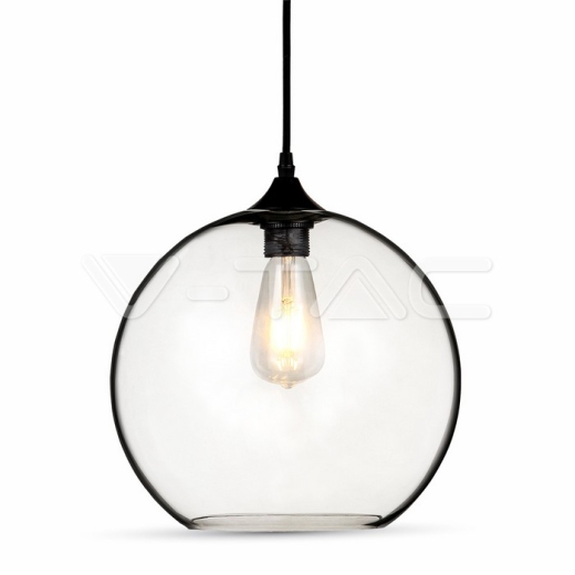 Pendant Light Globe Glass Transparent Ф300mm - 2
