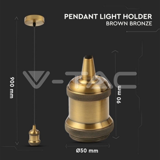 Soporte colgante Bronce marrón - 6