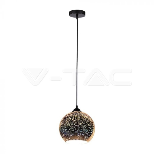 Colgante E27 cristal 3D 250mm - 1