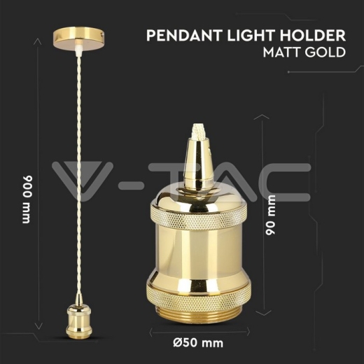 Soporte colgante Oro mate - 6