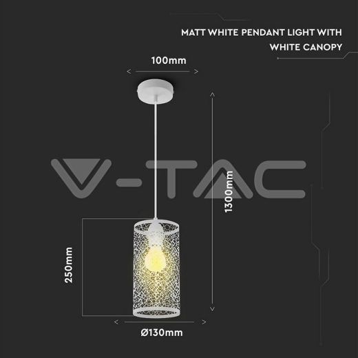 Pendant Matt White - 3