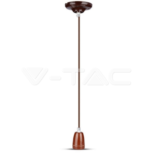Porcelain Lamp Pendant Brown - 1