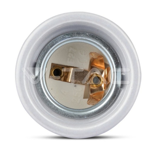 Porcelain Lamp Holder Fitting Grey - 2