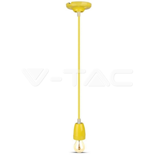 Porcelain Lamp Pendant Yellow - 3