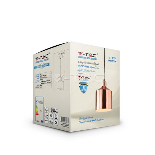 Soporte colgante Cobre, Rosa, Oro - 3