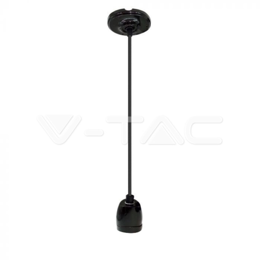 Porcelain Lamp Pendant Black - 1