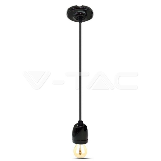 Porcelain Lamp Pendant Black - 3