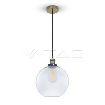 Vintage Glass Pendant Light Transparent Ф250 - 1