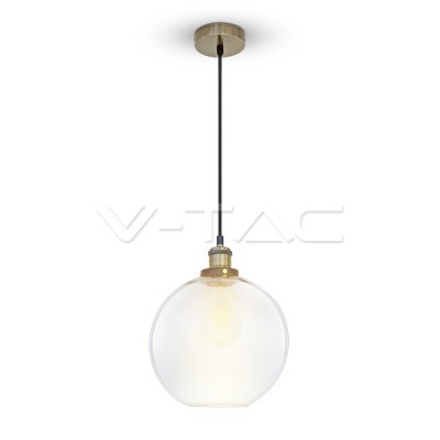Vintage Glass Pendant Light Transparent Ф250 - 2