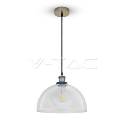 Vintage Glass Pendant Light Transparent Ф300 - 1
