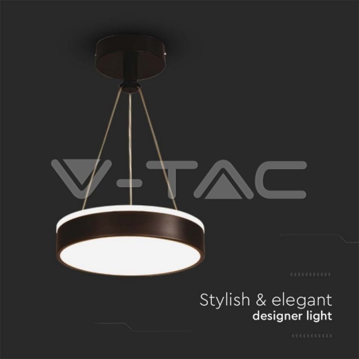 12W LED Designer Hanging Light Black 4000K - 3