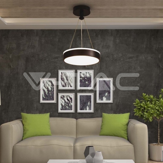 12W LED Designer Hanging Light Black 4000K - 5