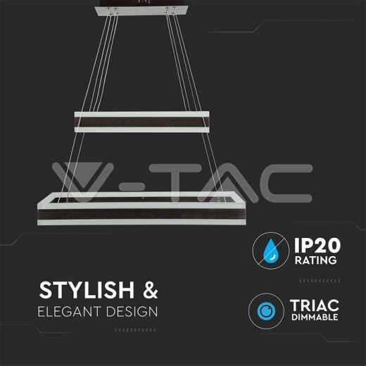 113W Soft Light Chandelier Dimmable Coffee 3000K - 6