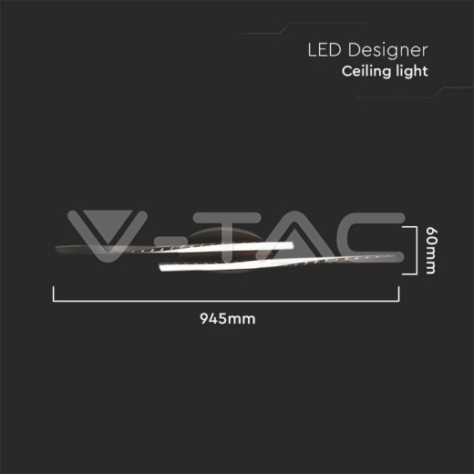 12W LED Designer Light Double Line 3000K - 4