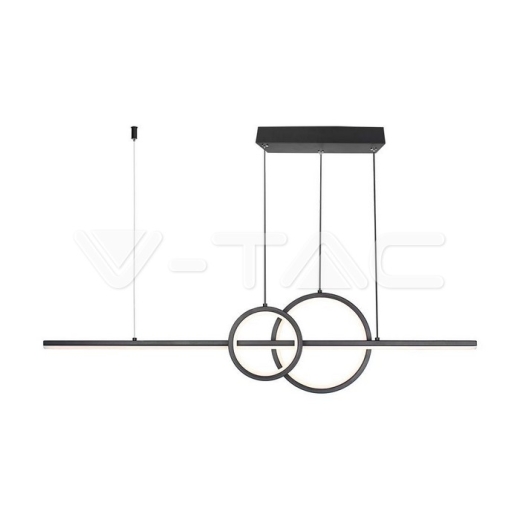 17W LED Designer Hanging Light 3 in 1 Black - 1