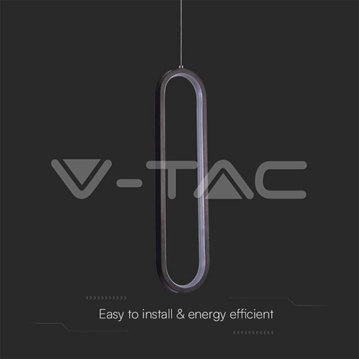 Lámpara Colgante LED 13W (40cm) 4000K Cuerpo Negro - 2