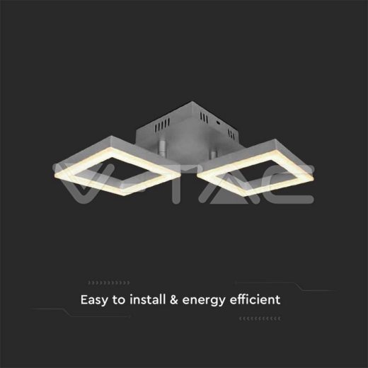 14W LED Designer Ceiling Light Two Frame 3000К - 3