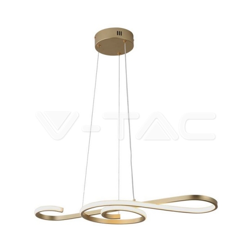 18W LED Hanging Decorative Lamp 700*250 Paint Gold Body 3000K - 1