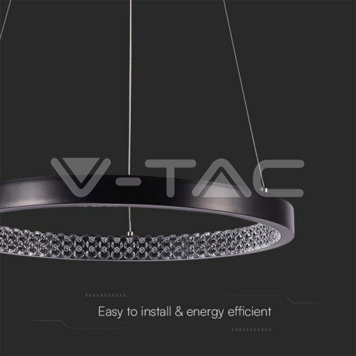 19W LED Designer Hanging Lamp Black 3000K - 2