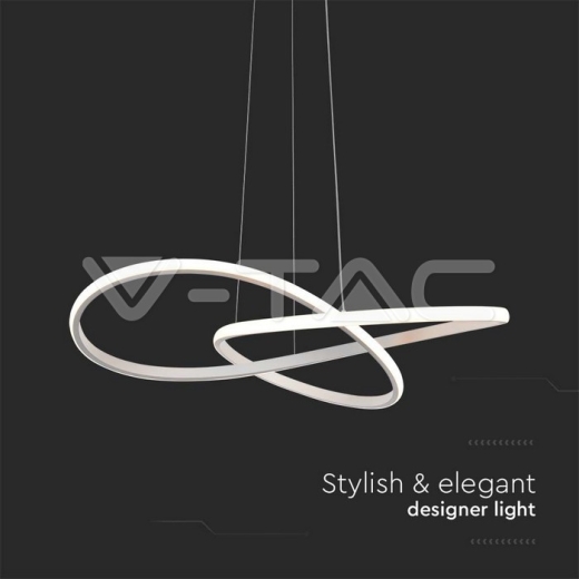 20W LED Hanging Decorative Lamp Ф500 White Body 3000K - 3