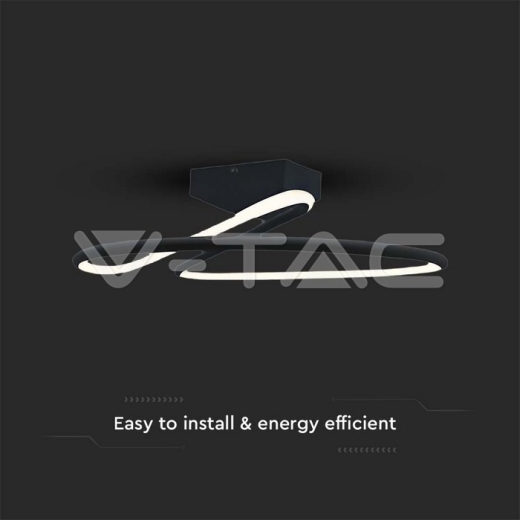 20W LED Designer Light Round Black 4000K - 2