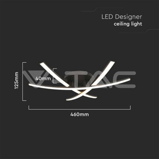 20W LED Designer Light 3L Ceiling - 4