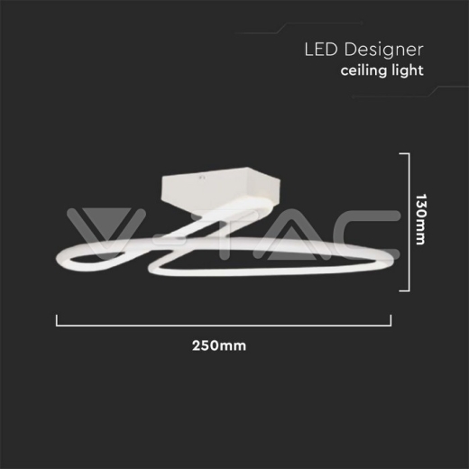 Luz de diseño LED 20W redonda blanca 4000K - 4