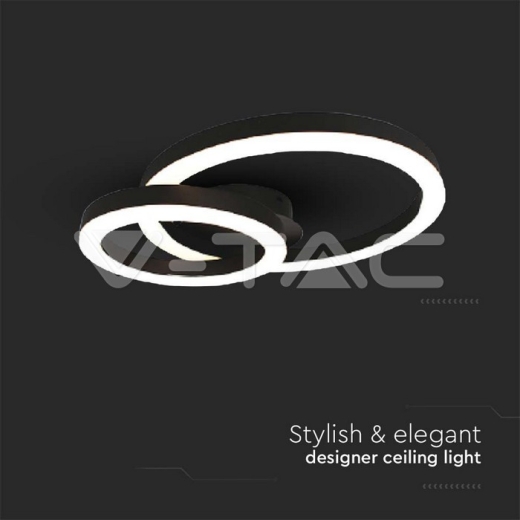 Luz de diseñador LED de 20 W, dos anillos, 3000 K - 3