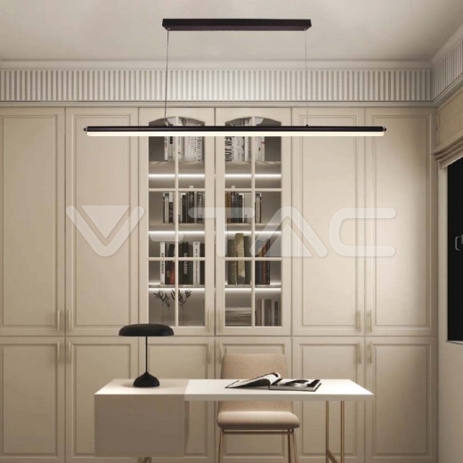 23W LED Designer Hanging Light Line Black 4000K - 6