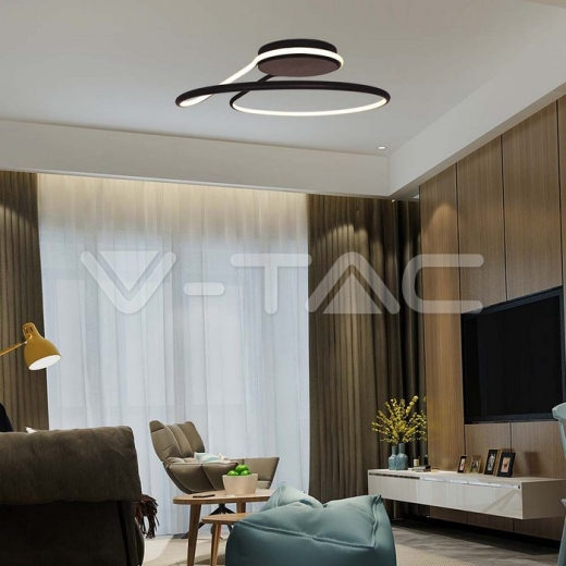 Luz de diseño LED de 24 W negra 4000 K - 5