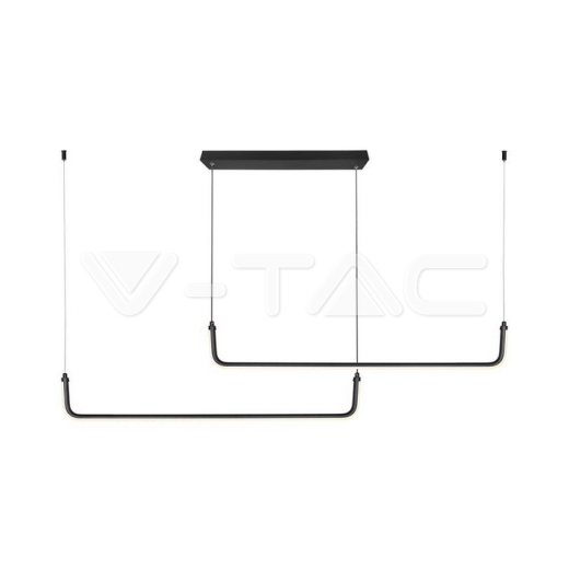 24W LED Designer Hanging Light Black 4000K - 1