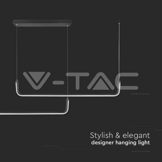 24W LED Designer Hanging Light Black 4000K - 4