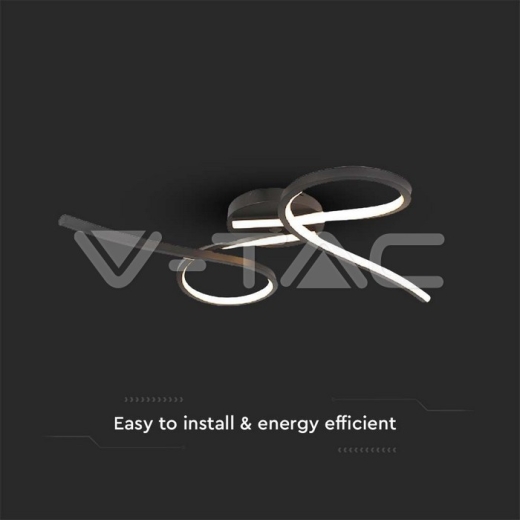 Luz de diseño LED de 24 W, círculos abstractos, 3000 K - 2