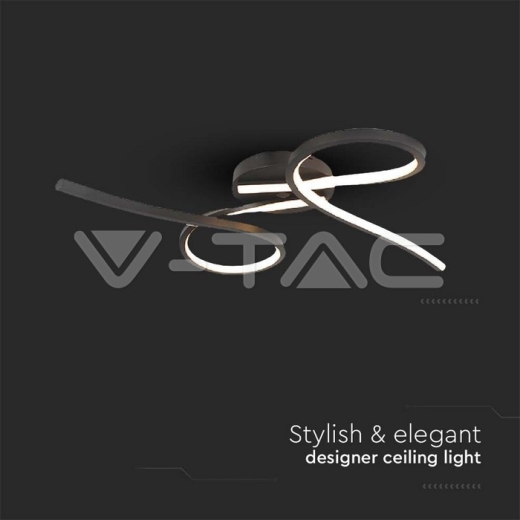 Luz de diseño LED de 24 W, círculos abstractos, 3000 K - 3